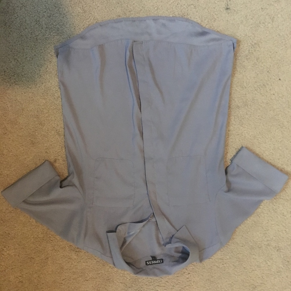 Express Grey Blouse!!